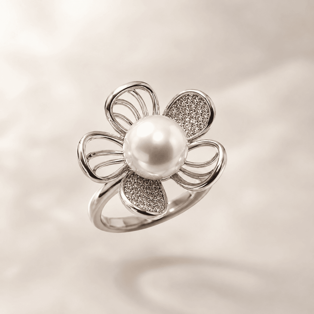 Anillo Margarita — composición flotante