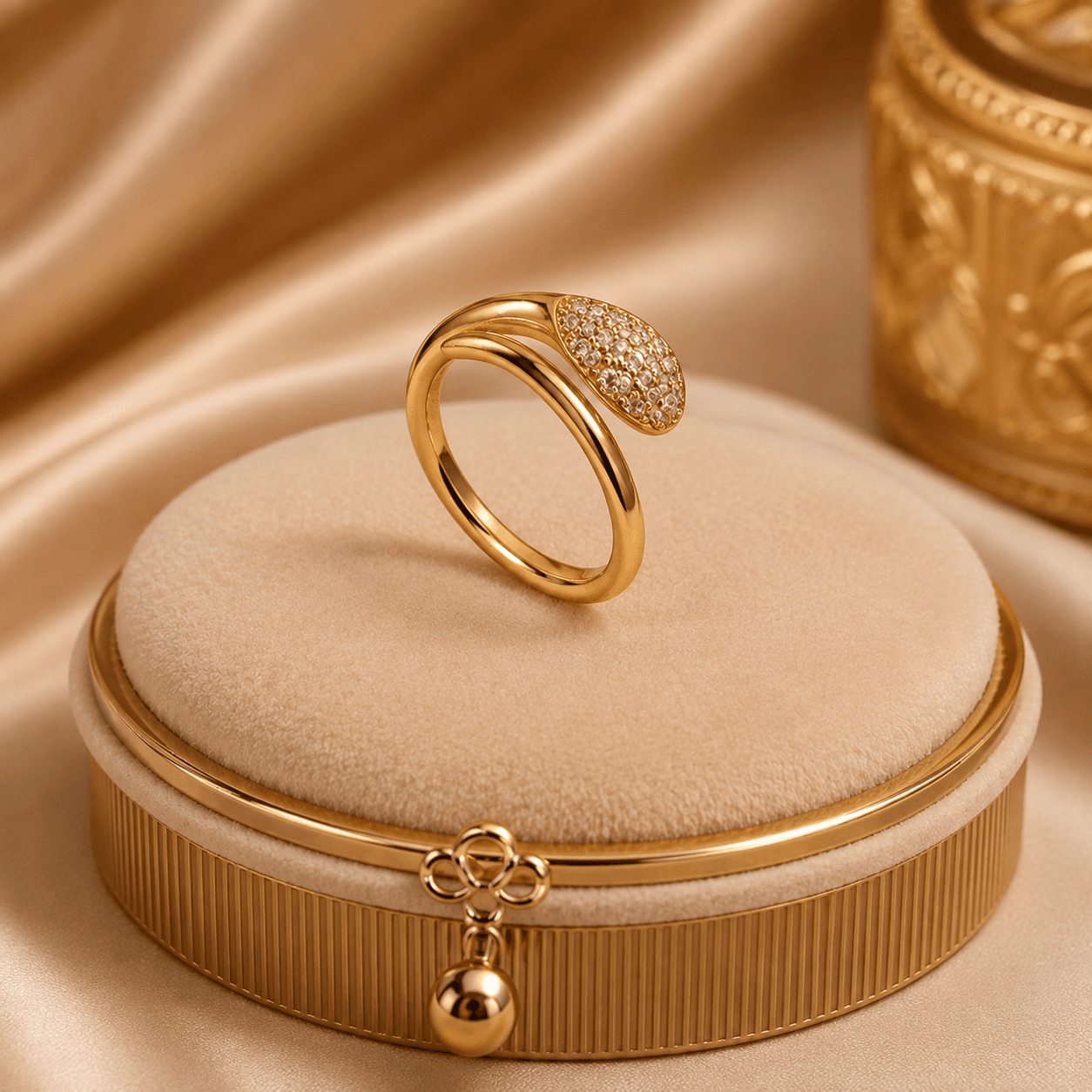 Anillo Gota — presentada en expositor