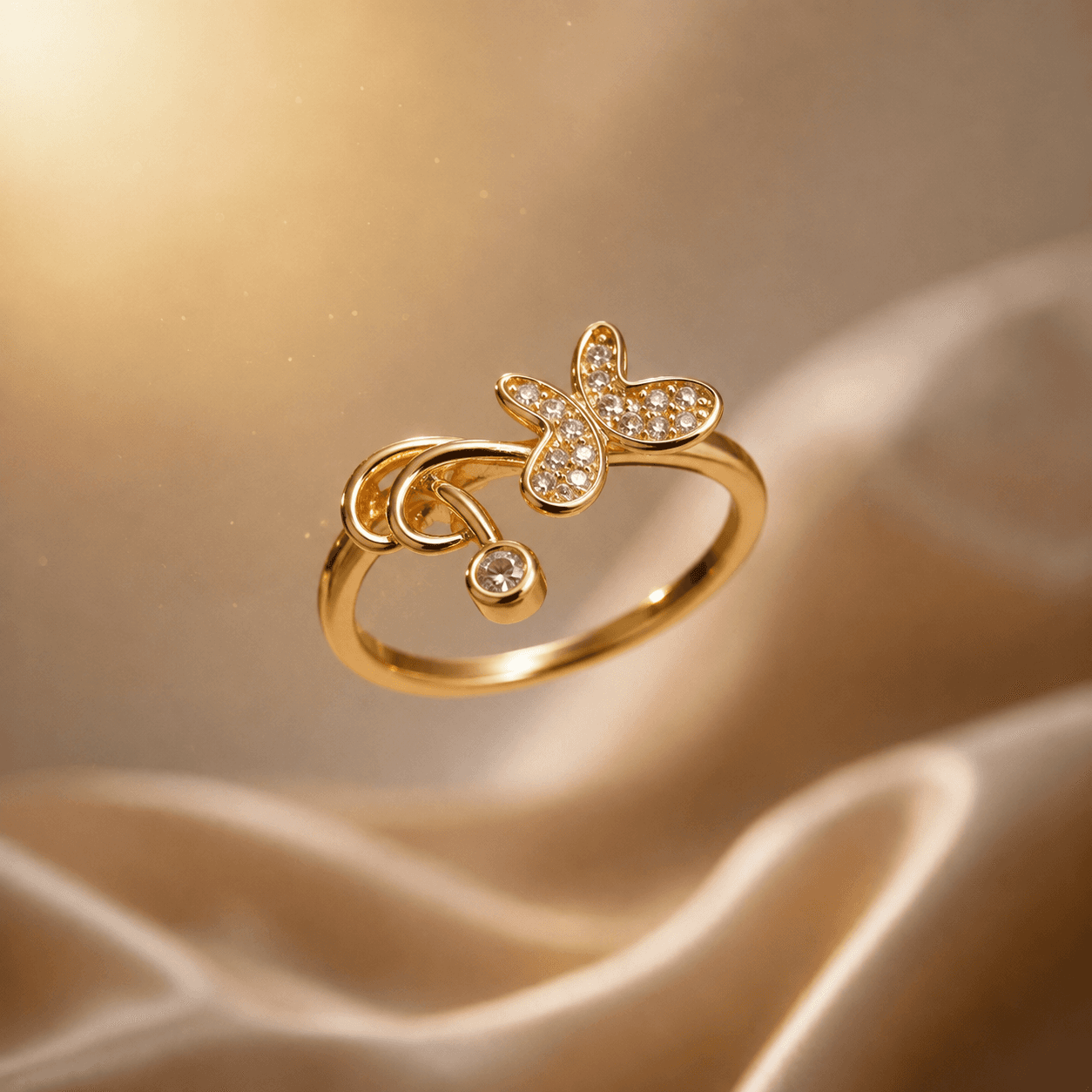 Anillo Mariposa — composición flotante