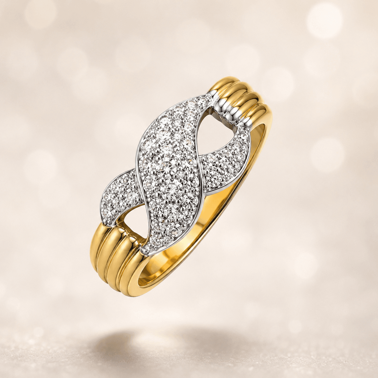 Anillo Entrelazado — composición flotante