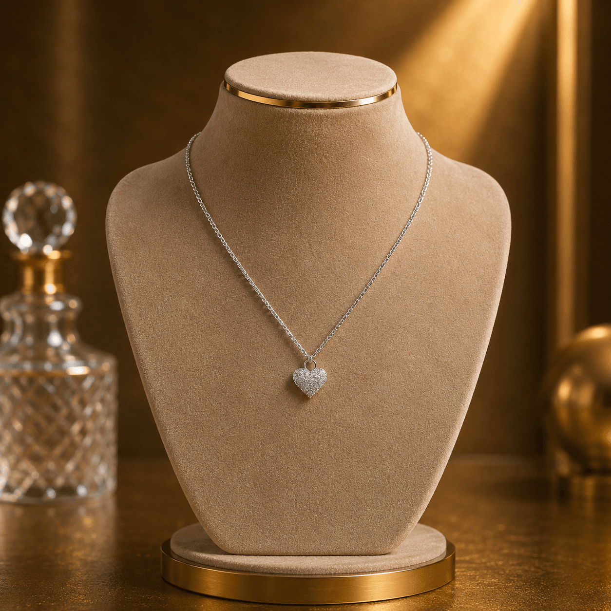 Collar Latido — presentada en expositor
