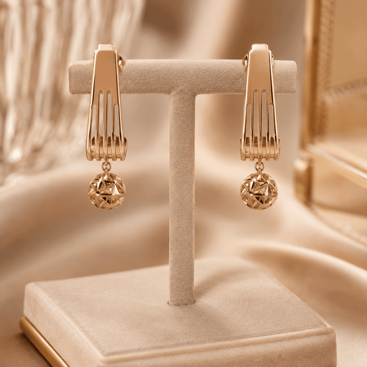 Pendientes Chispa — presentada en expositor