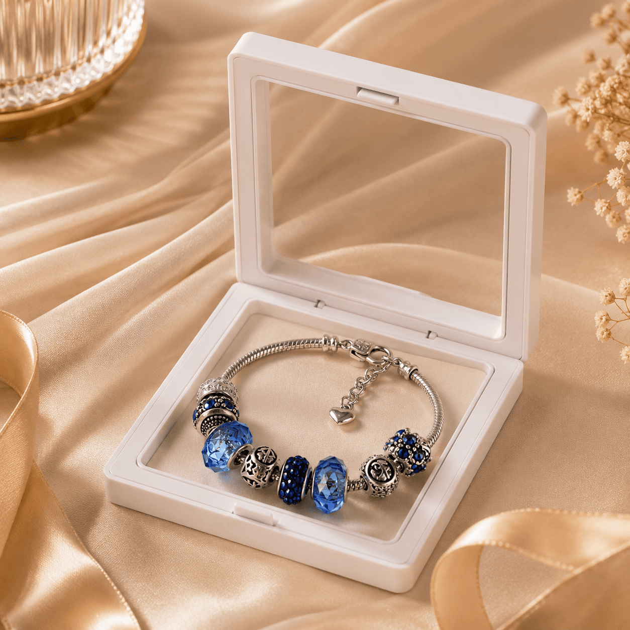 Pulsera completa ASAWIR — Azul — caja regalo