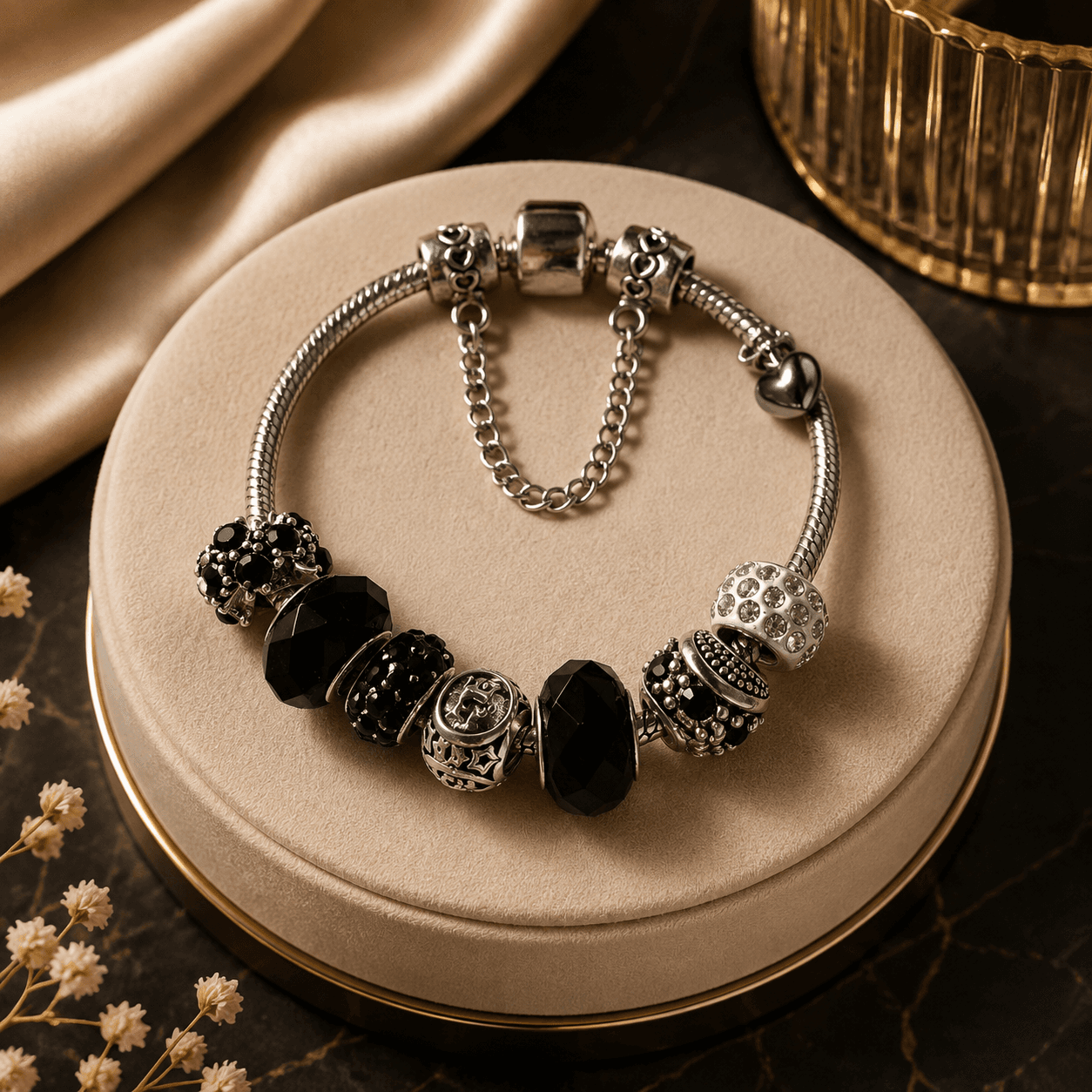 Pulsera completa ASAWIR — Negra