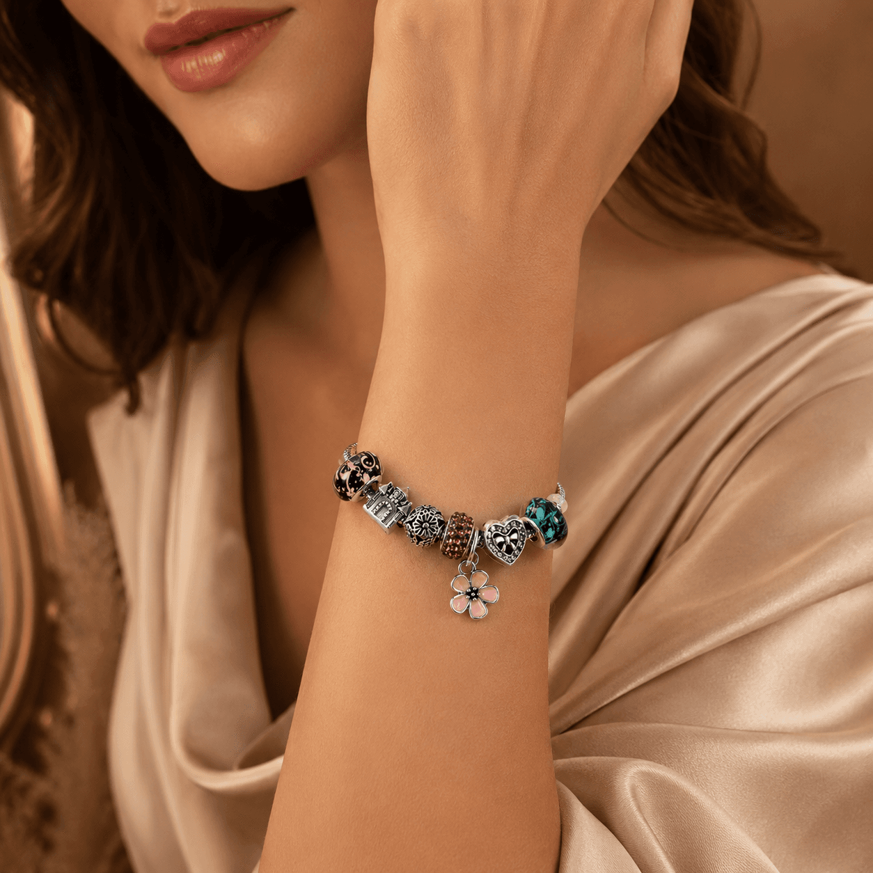 Pulsera completa ASAWIR — Rosa-Verde — modelo