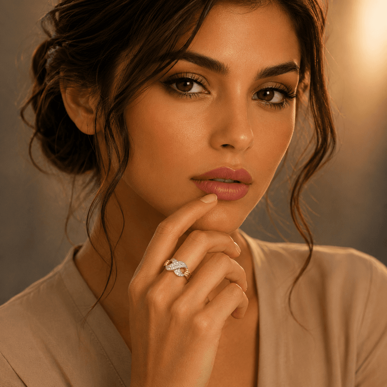 Anillo Entrelazado — puesta en modelo