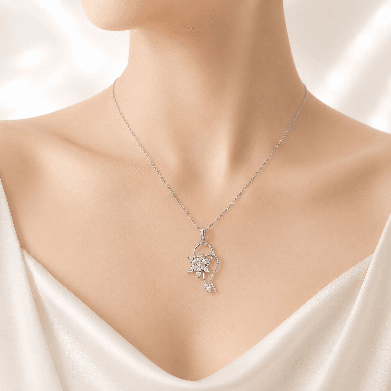 Collar Brisa — puesta en modelo